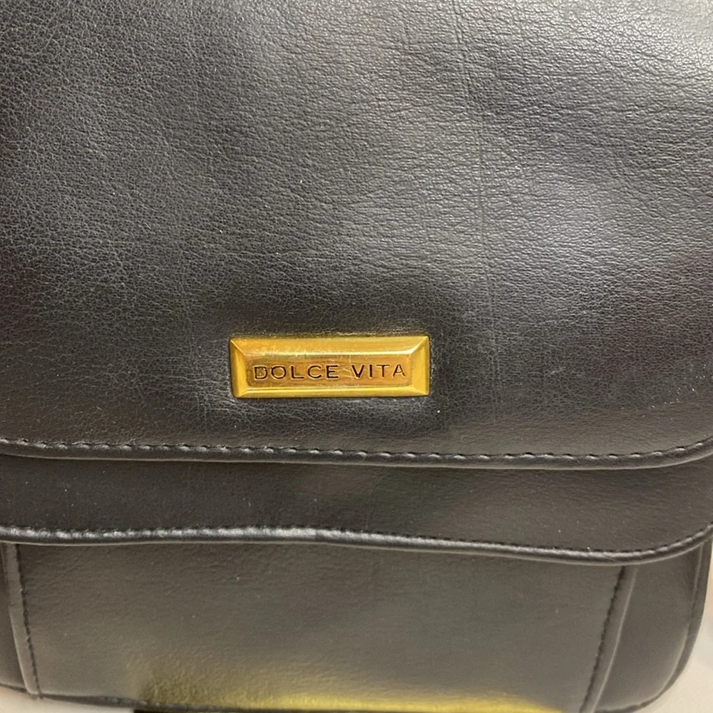 Dolce Vita Black Leather Crossbody - Picture 2 of 13